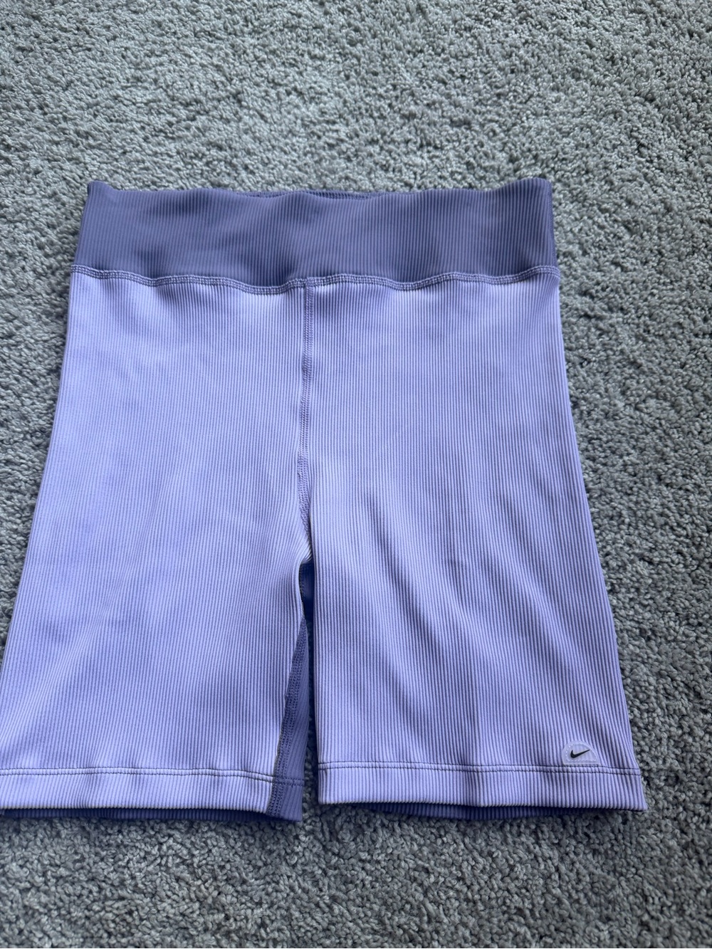 Nike One Girls' Dri-FIT Biker Shorts Purple Size Extra Large